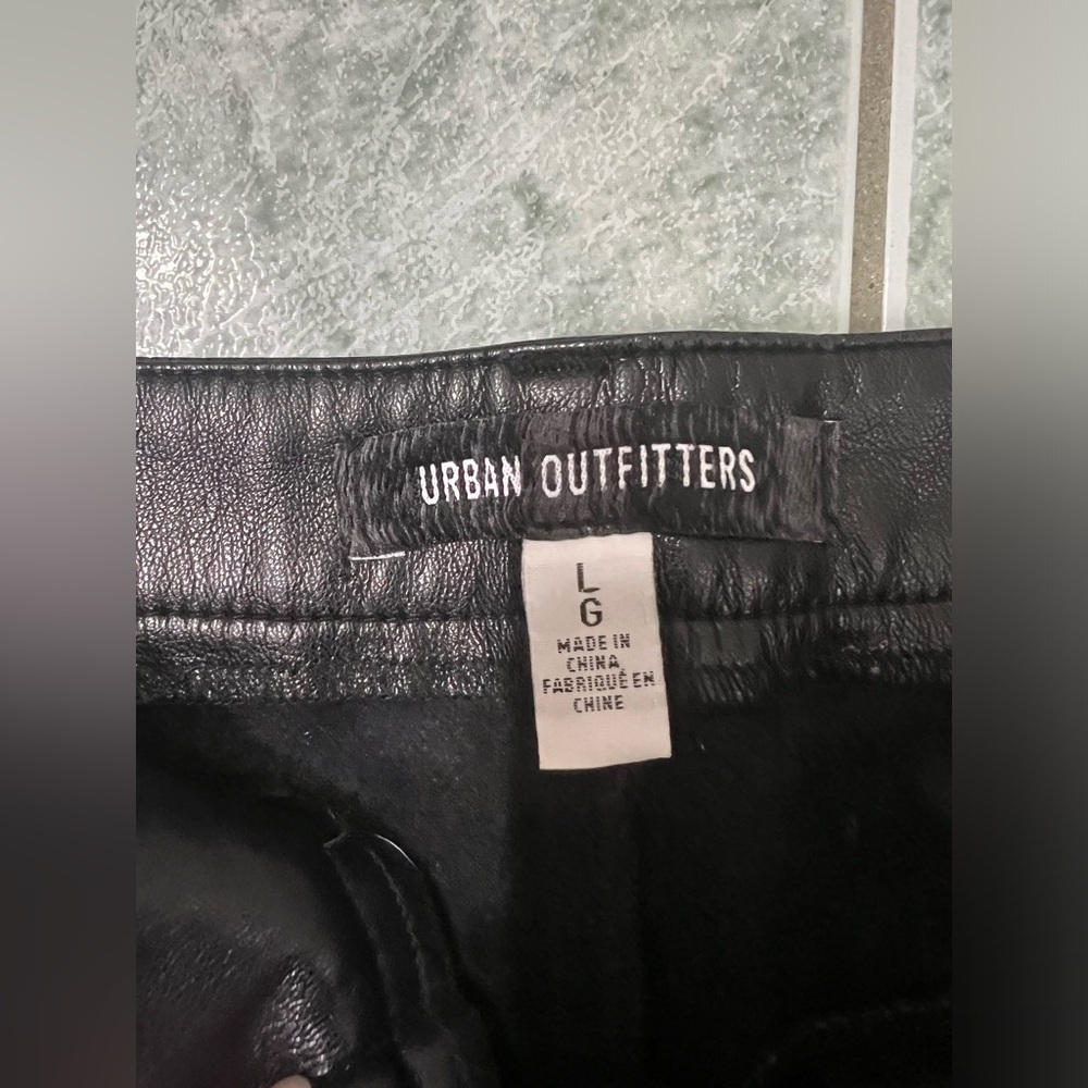 Mini Leather Skirt Black